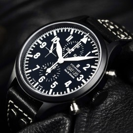 Nav B Chrono 47 mm, schwarz  