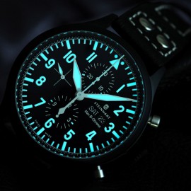 Nav B Chrono 47 mm, schwarz  