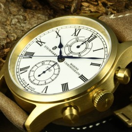 Marine-Chronograph Bronze Premium Römisch