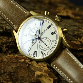 Marine-Chronograph Bronze Premium Römisch