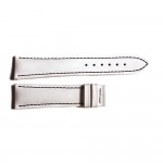 Special strap white with black stitching, size M