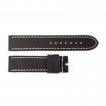 Rubber strap black for Ocean 2, size M, white stitching