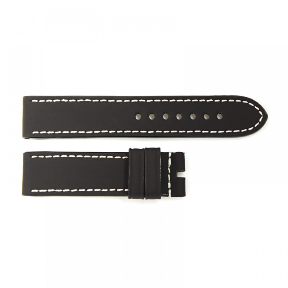 Rubber strap black for Ocean 2, size L, white stitching