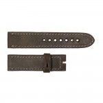 Strap dark brown with grey stitching size S