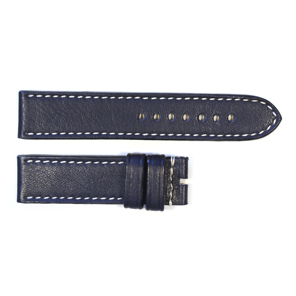 Strap dark blue contrast stitching size M