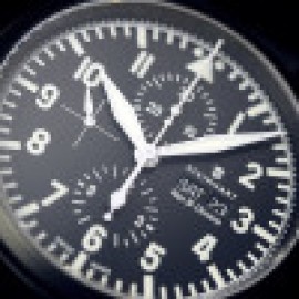 Nav B Chrono 47 mm, schwarz  