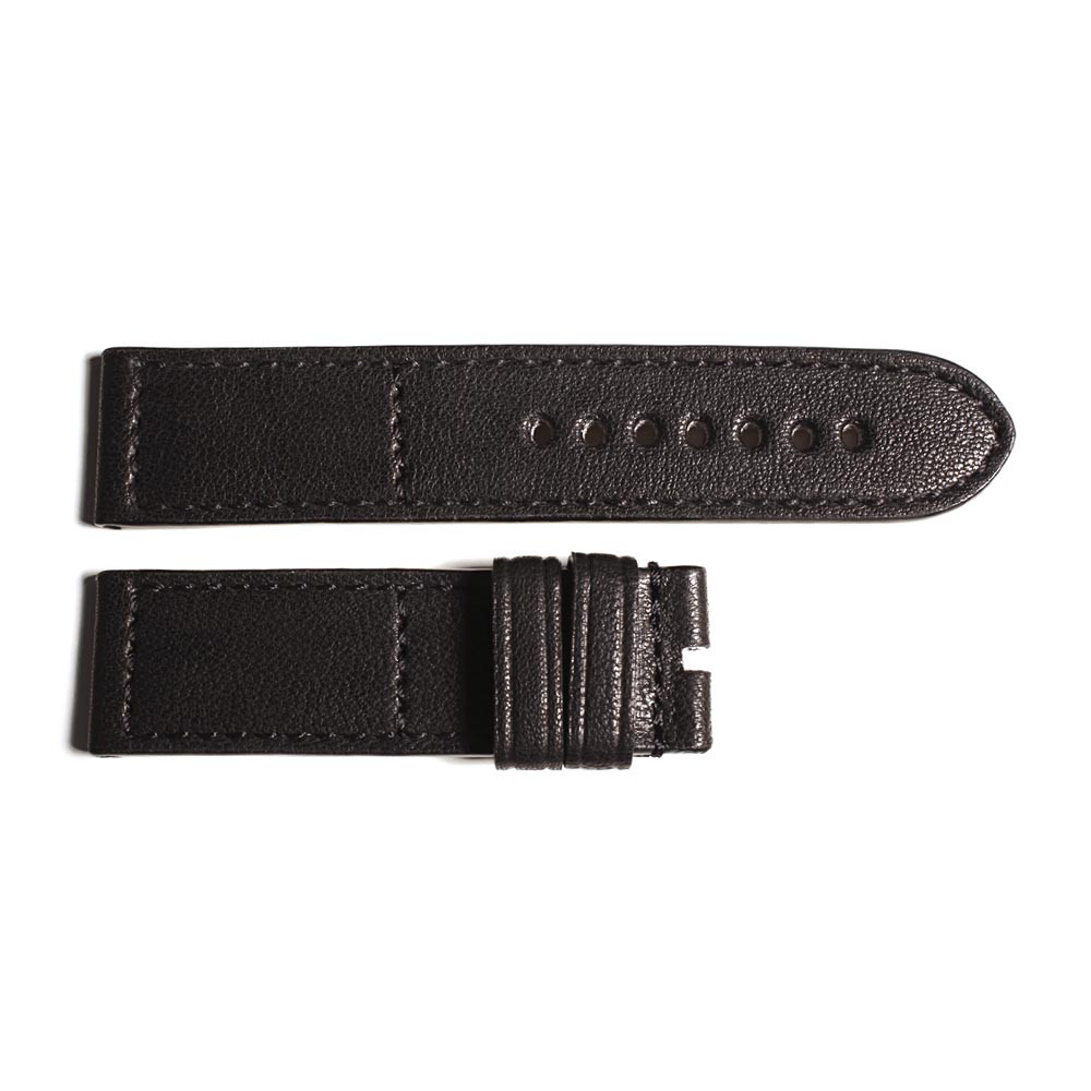 Leather strap black size S