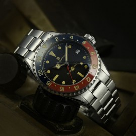 Ocean 39 vintage GMT Premium blue/red Keramik