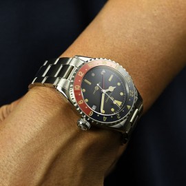 Ocean 39 vintage GMT Premium blue/red Keramik