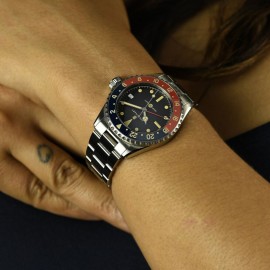 Ocean 39 vintage GMT Premium blue/red Keramik