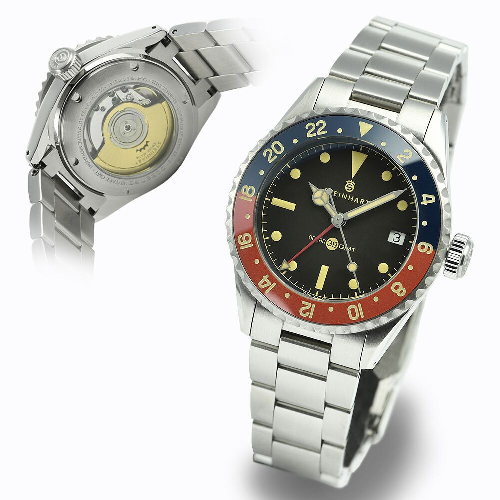 Ocean 39 vintage GMT Premium blue/red Keramik