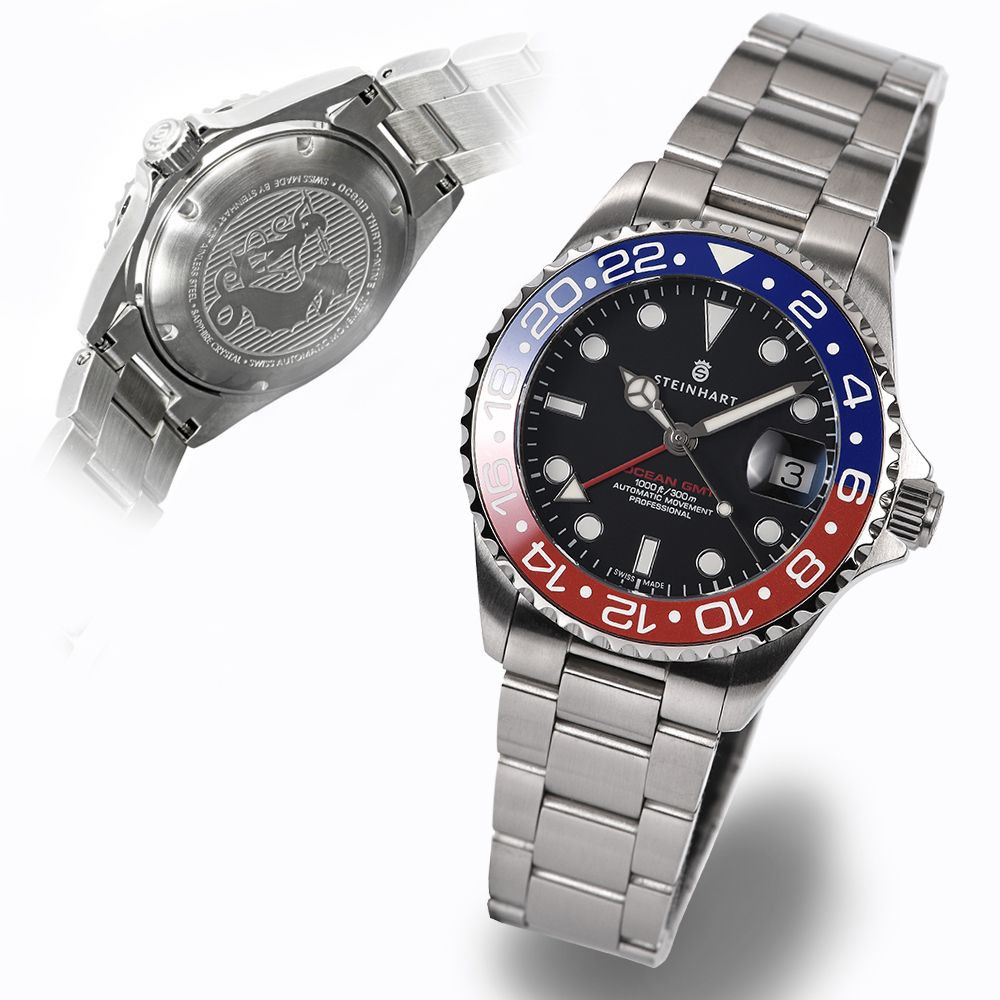 Ocean 39 GMT blue-red ceramic