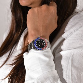 Ocean 39 GMT blue-red ceramic