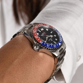 Ocean 39 GMT blue-red ceramic