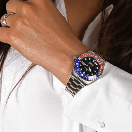 Ocean 39 GMT blue-red ceramic