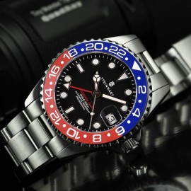 Ocean 39 GMT blue-red ceramic