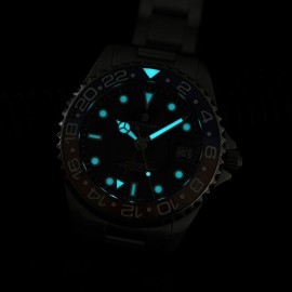 Ocean 39 GMT blue-red ceramic