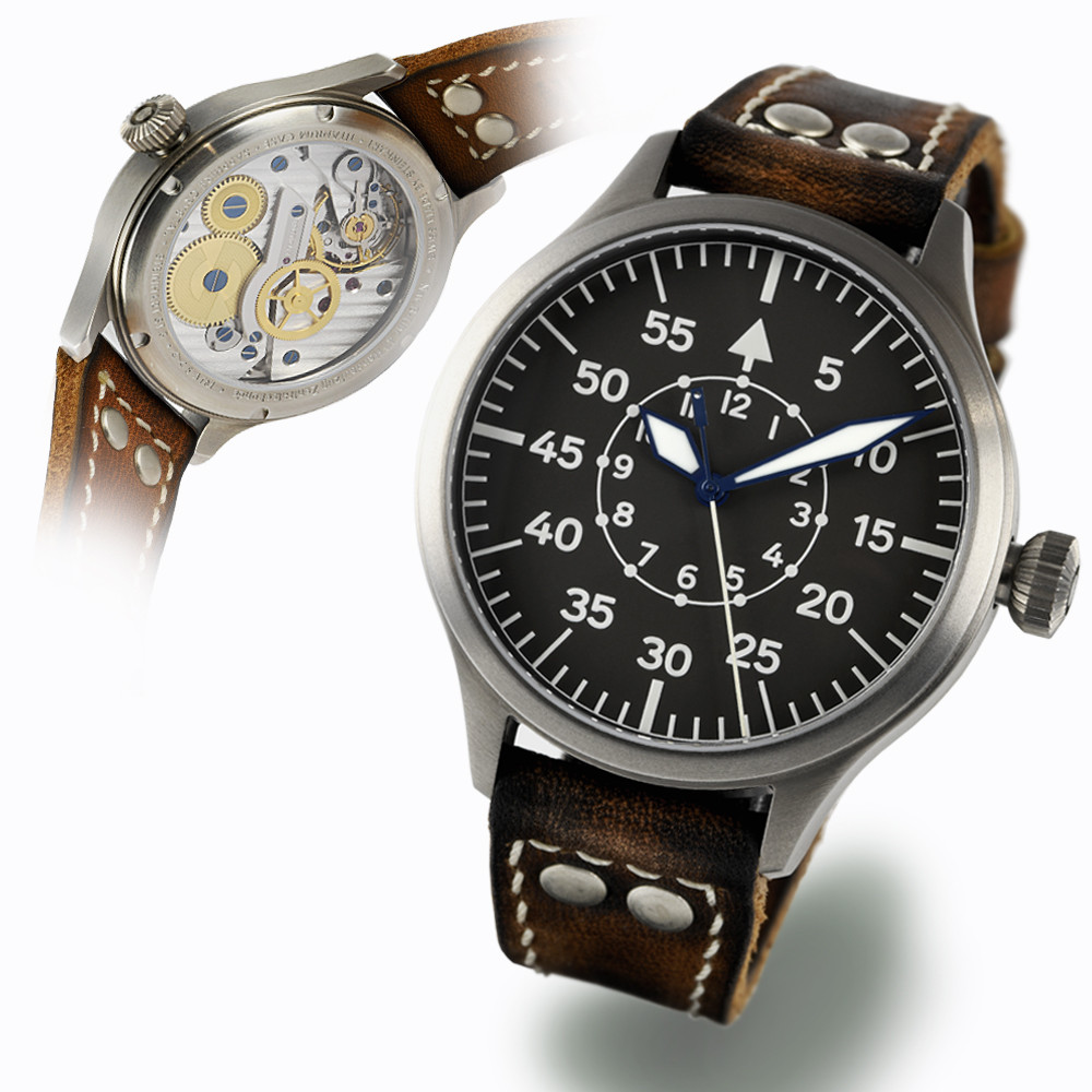 Nav B-Uhr 47 Titan B-Type Central Second