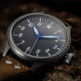 Nav B-Uhr 44 Titan A Muster Zentralsekunde