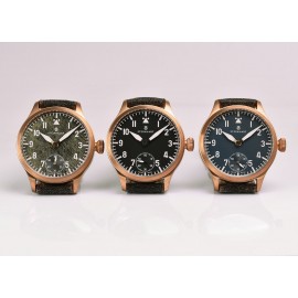 Nav. B-Uhr 42 Handaufzug Bronze blue antique