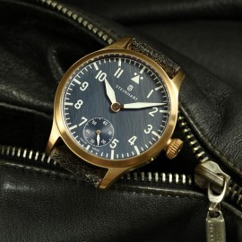 Nav. B-Uhr 42 Handaufzug Bronze blue antique