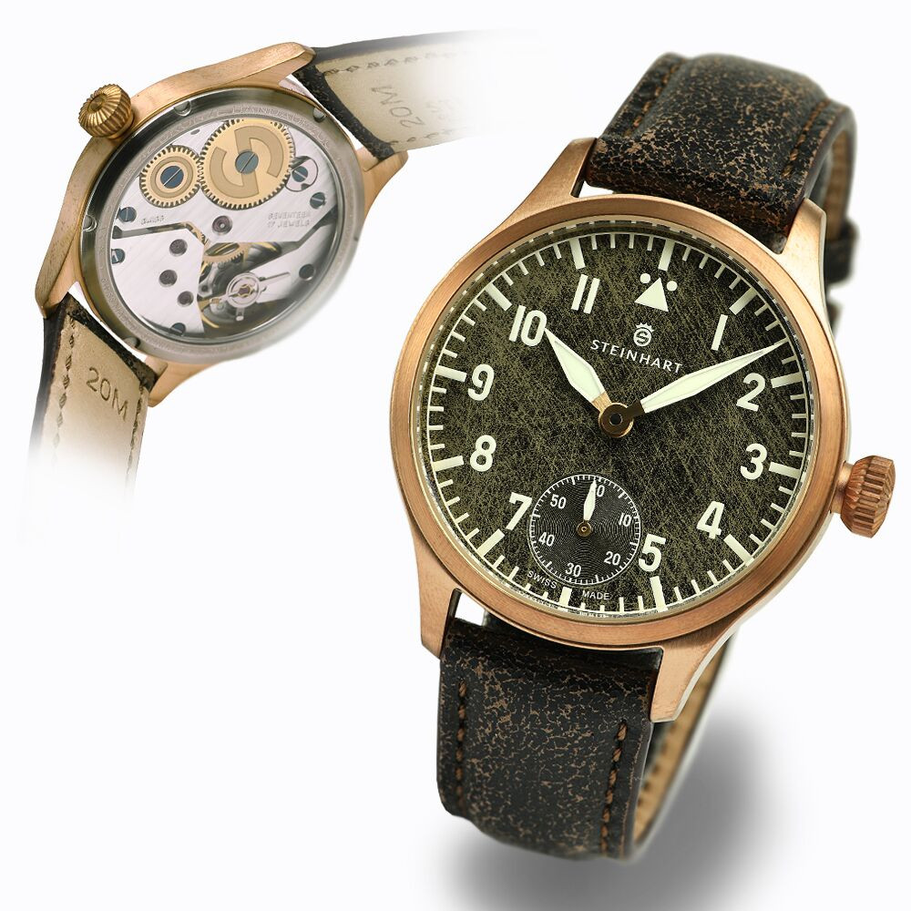 Nav. B-Uhr 42 Handaufzug Bronze black antique